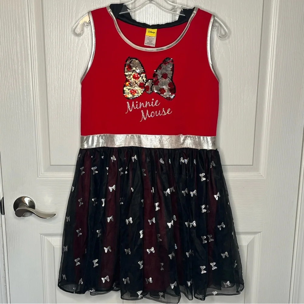 Disney Minnie Mouse Hooded Dress Girls Size XL 14 16 Halloween Costume